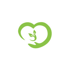green human character ecology logo