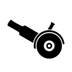 Angle grinder glyph icon