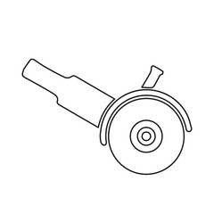 Angle grinder line icon