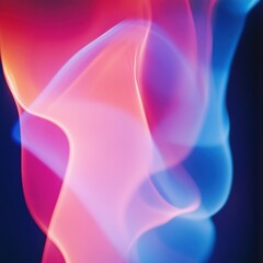 A Hypnotic Display of Colorful Smoke Waves Intertwining in an Ethereal Dance of Light and Movement, Creating a Mesmerizing Visual Experience