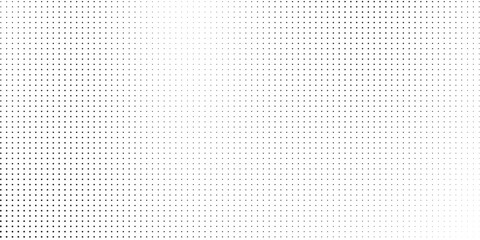 Black polka dots seamless pattern on white background. Halftone minimalist abstract wall in  modern dot