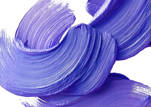 Abstract swirls of vibrant purple paint
