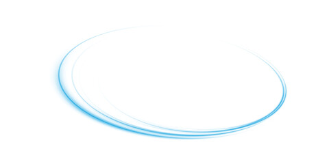 An Abstract Blue Light Swirl design set against a Transparent Background, showcasing visual elegance and beauty