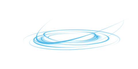 An Abstract Blue Light Swirl design set against a Transparent Background, showcasing visual elegance and beauty