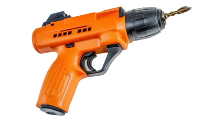Cordless drywall screw gun, Transparent background, PNG file