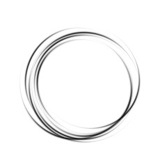 Astractive Black Swirls on a Transparent Background Perfect for Creative and Artistic Design Projects