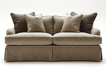 Classic linen cushion sofa high resolution picture