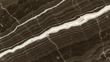 Elegant Dark Brown Marble Texture: Premium Background