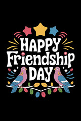 Naklejka premium International Friendship Day EPS Typography Design Ready to Use