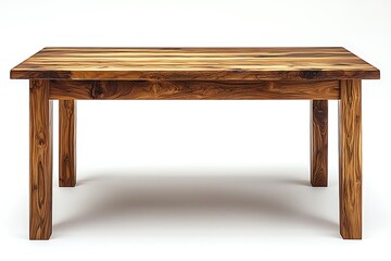 Classic wooden table isolated on high resolution picture