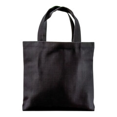 Black canvas tote bag fabric shopping bag isolated canvas bag black bag