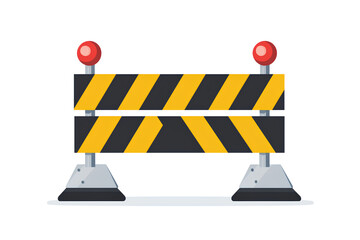 Traffic Safety Barricade for Road Work and Maintenance Zones Transparent Image