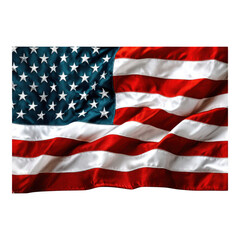 Obraz premium American Flag Red and White Stripes Stars and Stripes Waving Fabric 1024x1024 Pixels