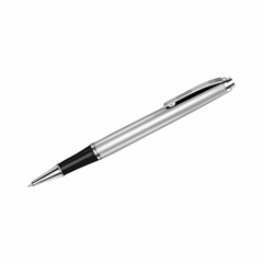 Silver Ballpoint Pen Vector IllustrationVector