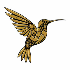Obraz premium Mechanical Hummingbird DesignVector