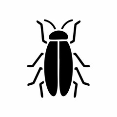 Black insect icon vector illustrationVector