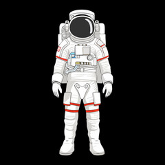 Astronaut in Space SuitVector