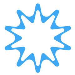 abstract blue star