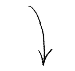 Arrow doodle grunge vector icon. Arrow on white background. Design element vector illustration.