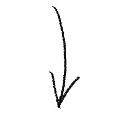 Arrow doodle grunge vector icon. Arrow on white background. Design element vector illustration.