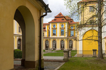 Baroque Zbraslav building - cultural landmark in Prague, Czech Republic