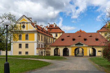 Baroque Zbraslav building - cultural landmark in Prague, Czech Republic