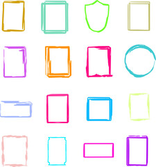 Set of artistik frame