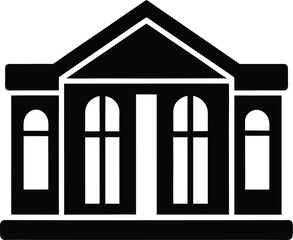 vector black house icon