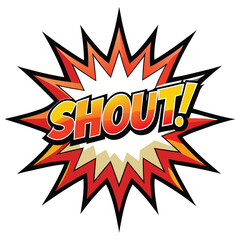 Shout bubble (comic-style spiky edges)