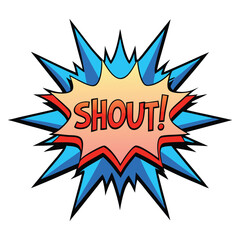 Shout bubble (comic-style spiky edges)