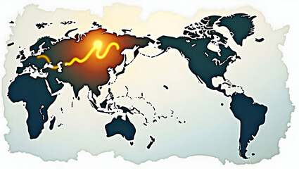 Obraz premium Illustrate foreign investment shifts with visuals emphasizing changing capital flows dynamic market reallocations and evolving investor confidence in a volatile global economy in Photo Stock Concept