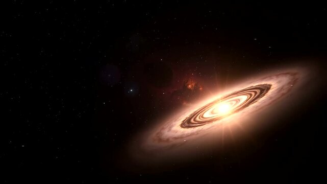 illustration of the appearance of outer space planet objects