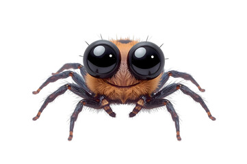Fototapeta premium Cute jumping spider with large eyes