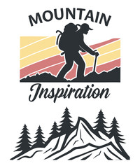 Christmas card with Santa Claus, New Year vector illustration, and a man with snowboard, a fun cartoon design