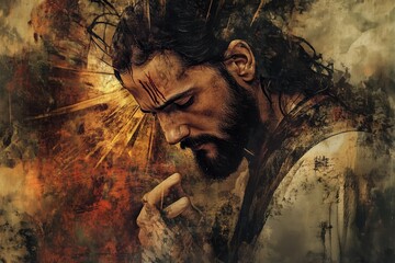 Jesus Christ in contemporary style.