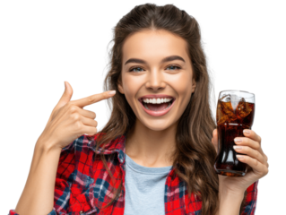 young woman with glass of beer