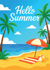 Hello summer beach