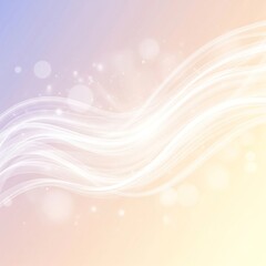 Elegant abstract background featuring flowing light waves and soft pastel colors
