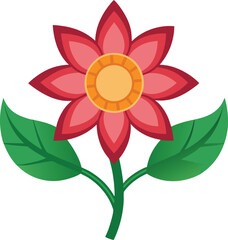 Flower colour vector icon
