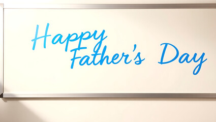 Happy Fathers Day written on white background 4K and HD image