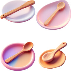 vector set of kitchen utensils
