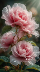 pink rose flower