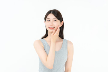 女性　ビューティー　スキンケア