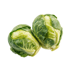 Fototapeta premium Fresh Brussels Sprouts - Healthy and Delicious , PNG isolated cut out image