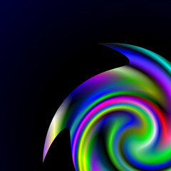 コピースペースのある背景素材。虹色。