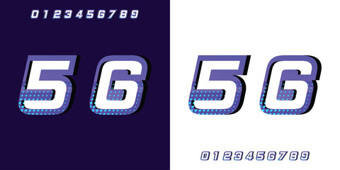 number 56 with racing effect for automotive, racing, jersey