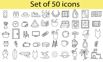 Set of 50 icons