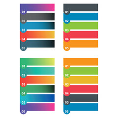 Set of infographic vertical diagram, business information design, chart vector illustration .