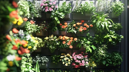 Urban Balcony Garden in 3D Render