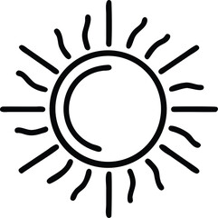 Sun for Solar Energy Icon
